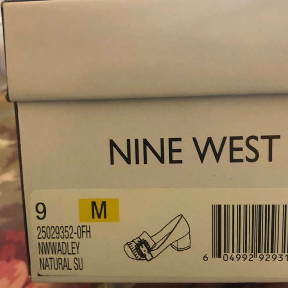 NIB NINE WEST WADLEY NATURAL/ CREAM/IVORY SZ. 9M - Picture 5 of 5